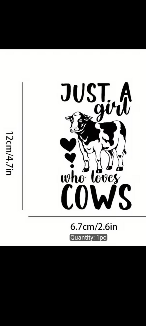 Just a girl who loves cows