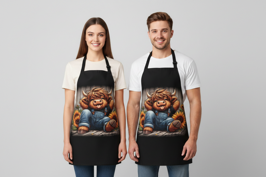 Highland Cow design Apron