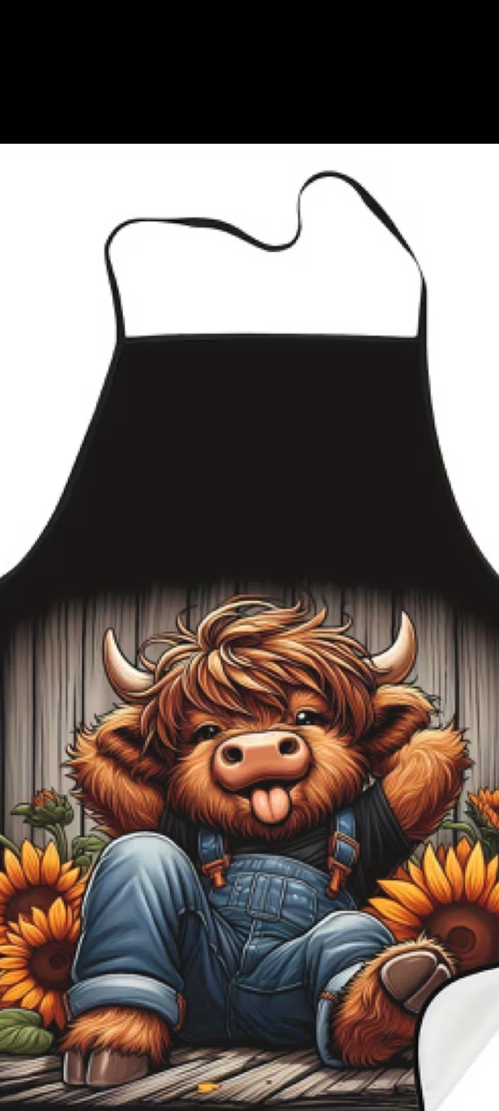 Highland Cow design Apron