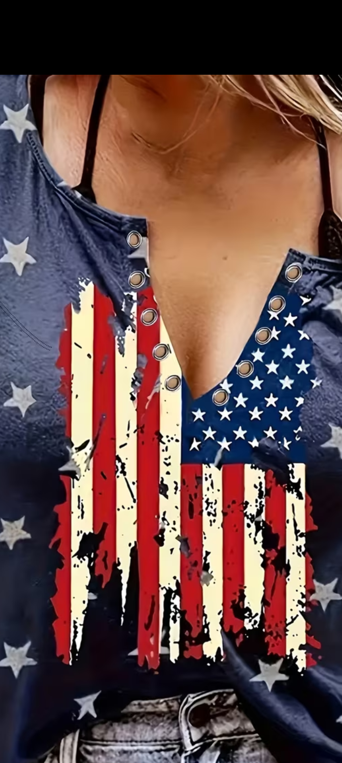 American flag tank