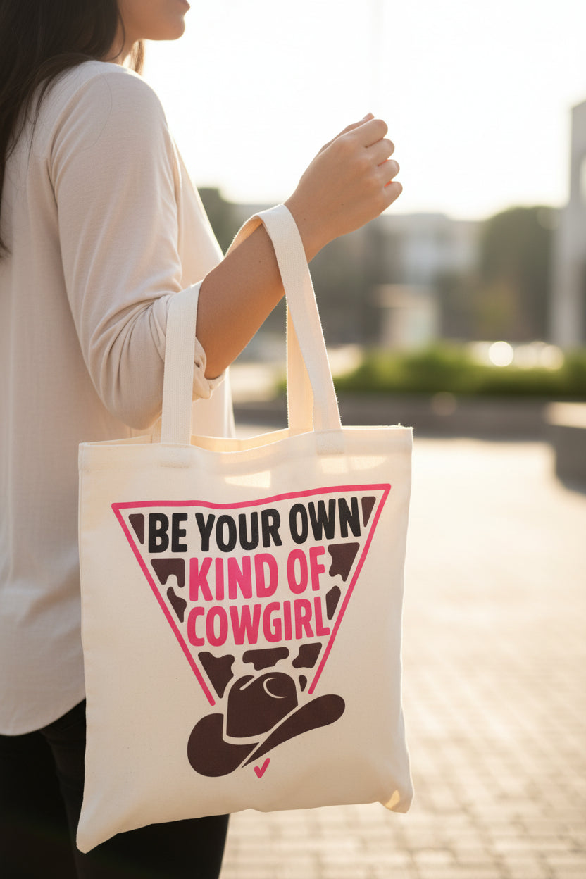 Be your own kind of cowgirl tote bag